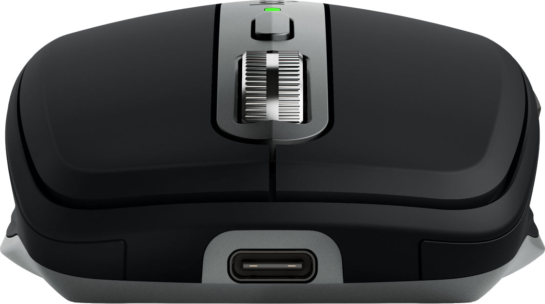 Logitech MX Anywhere 3S für Mac Mobile Maus – kabellos, aus recyceltem Kunststoff, schwarz/graphit