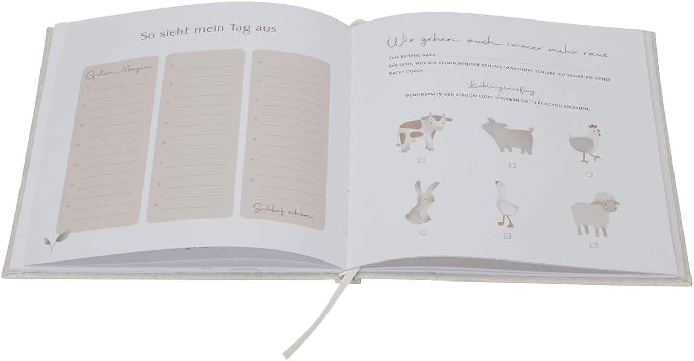 OYKAMI Babytagebuch Miffy – mit Miffy-Stofftier, blau
