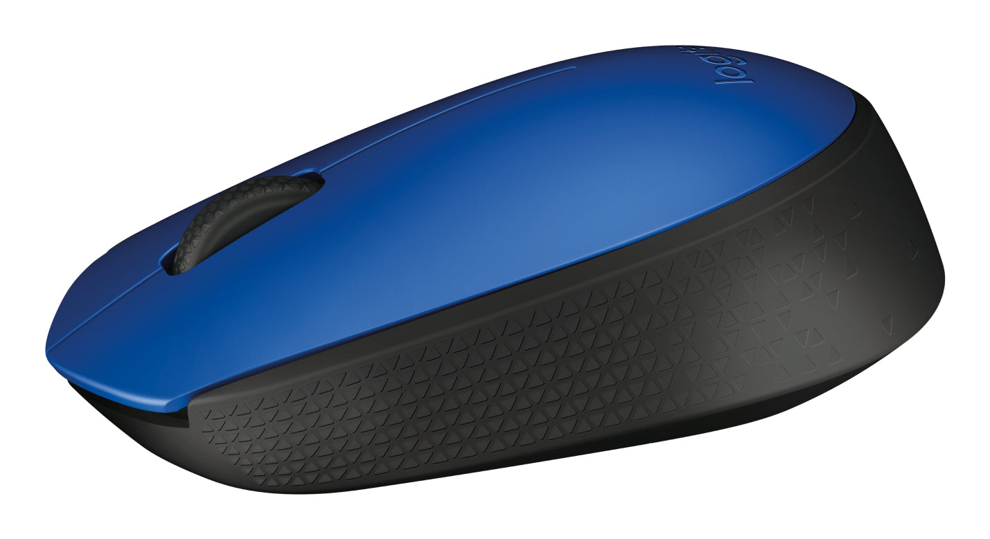 Logitech M171 – Maus – Kabellos (2,4 GHz), beidhändig, Blau