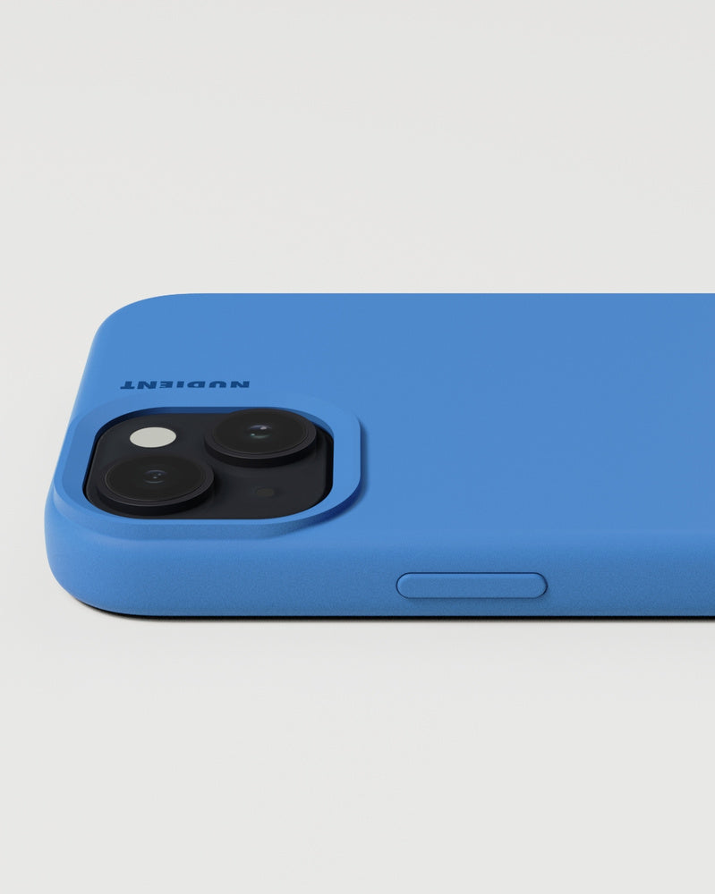 Nudient Backcover – für Apple iPhone 15 Plus, Silikon, Vibrant Blue