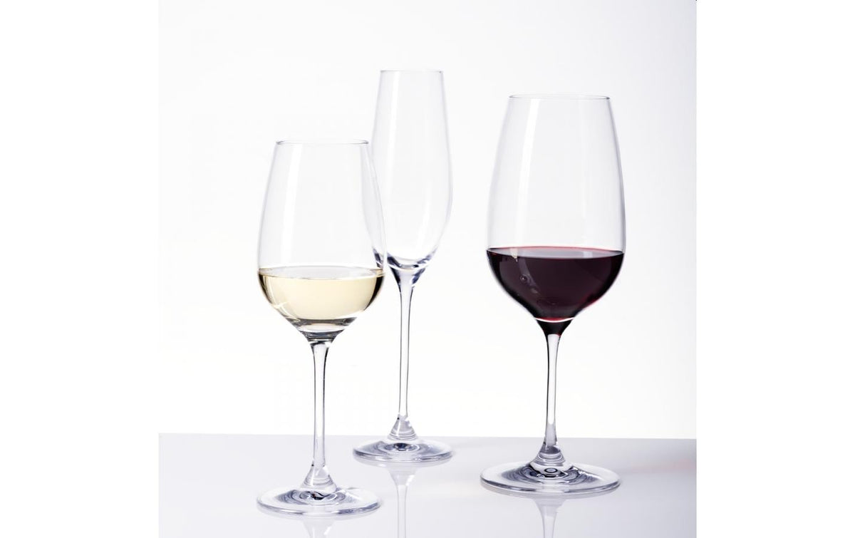 Sola Premium Weingläser-Set – 18-teiliges Set, 210/340/570 ml, Kristallglas, spülmaschinenfest