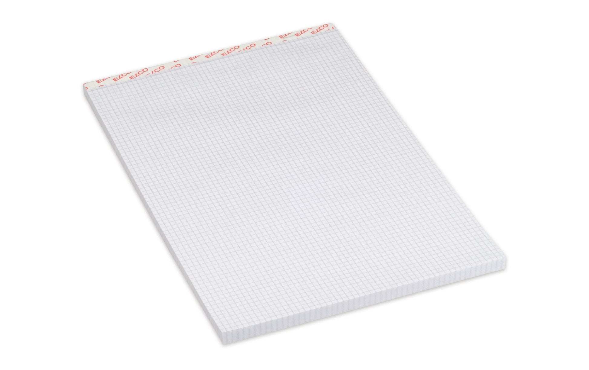 Elco Notizblock – A4 – 70 g/m² – gebunden, perforiert, recyclingfähig, CO2 kompensiert, grün/weiss, Blauer Engel