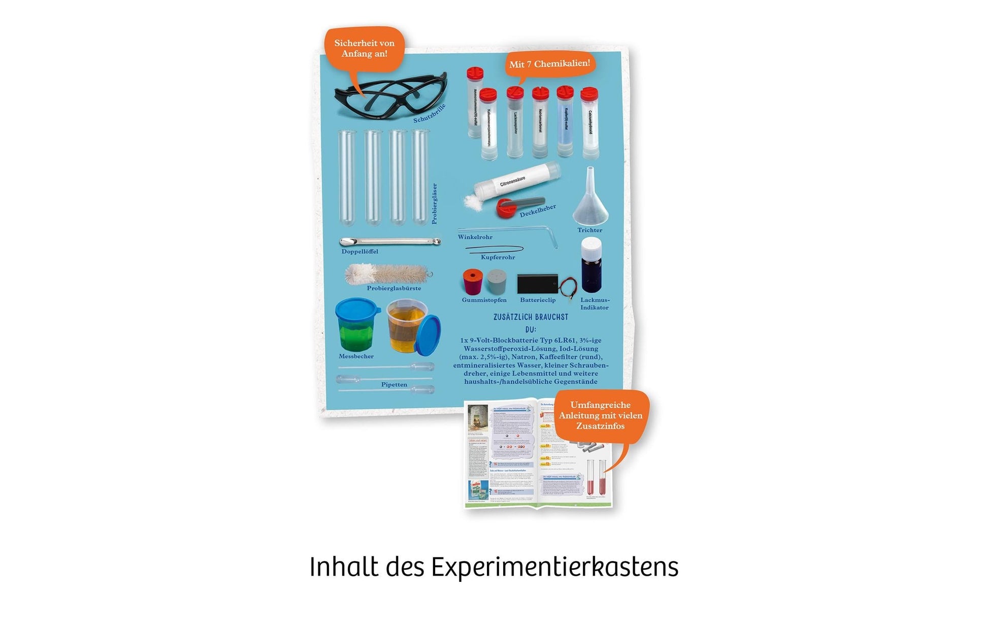 Kosmos Experimentier-Set – Chemielabor C 1000 X, ab 10 Jahren