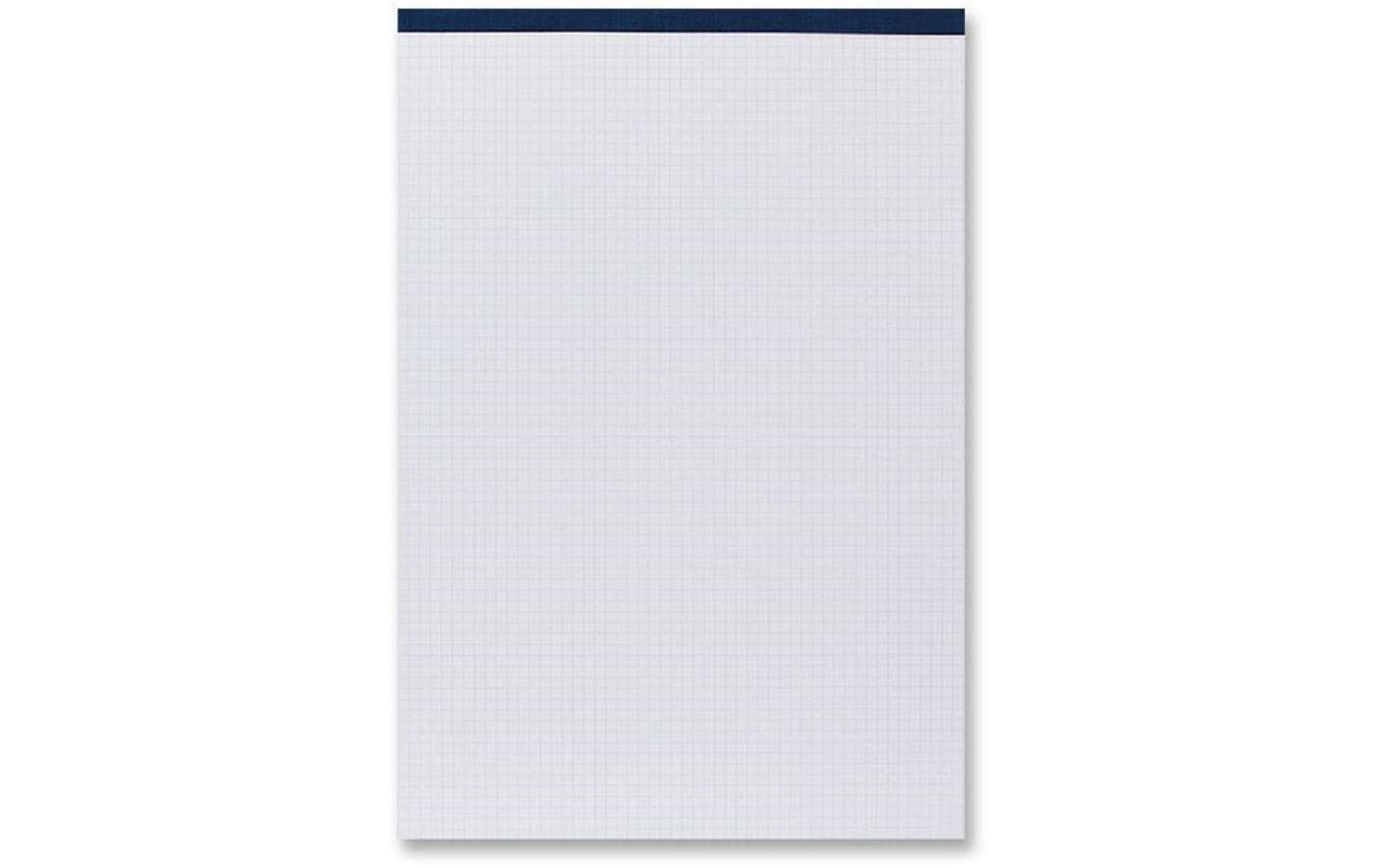 Office Focus Notizblock – A4 – 4 mm kariert – 100 Blatt – 65 g/m², weiss, 5 Stück