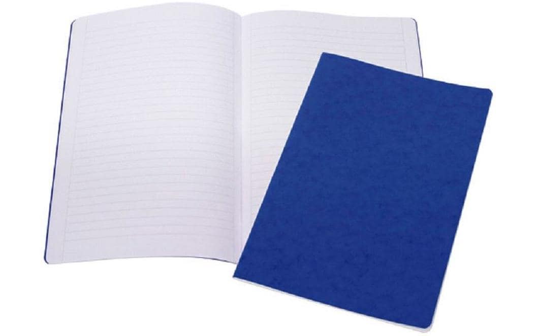 Office Focus Schulheft – A4 – Liniert 9 mm – 80 Seiten – Gebunden, Blau, 10 Stück