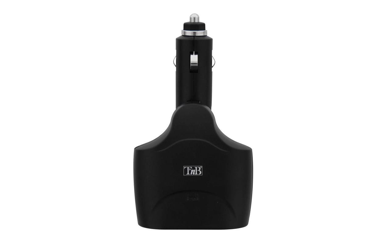 T`nb T'nB TB-ACDI034699 Reiseadapter 12 V KFZ-Stecker zu 2× KFZ-Buchse – 54 W – Schwarz