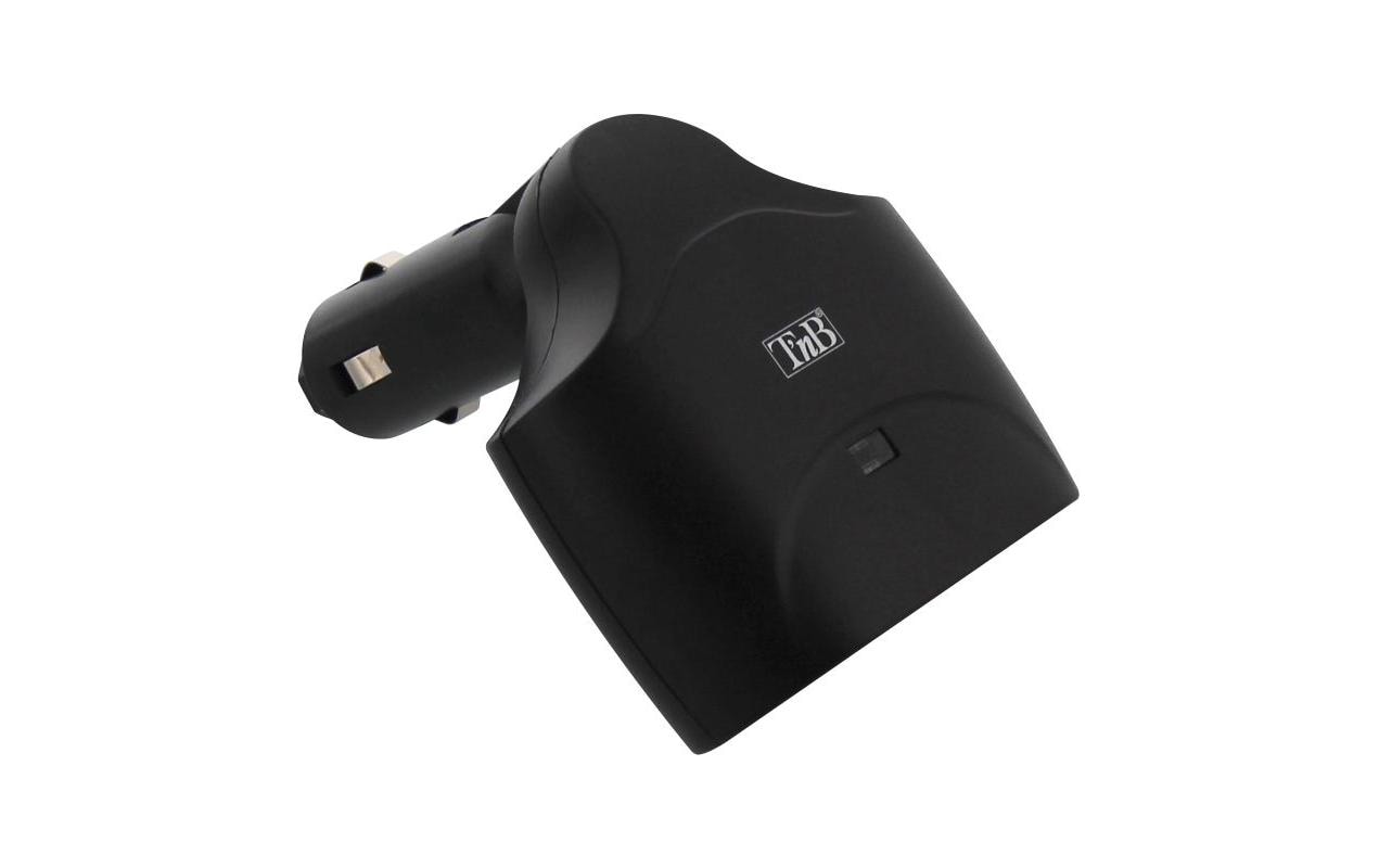 T`nb T'nB TB-ACDI034699 Reiseadapter 12 V KFZ-Stecker zu 2× KFZ-Buchse – 54 W – Schwarz