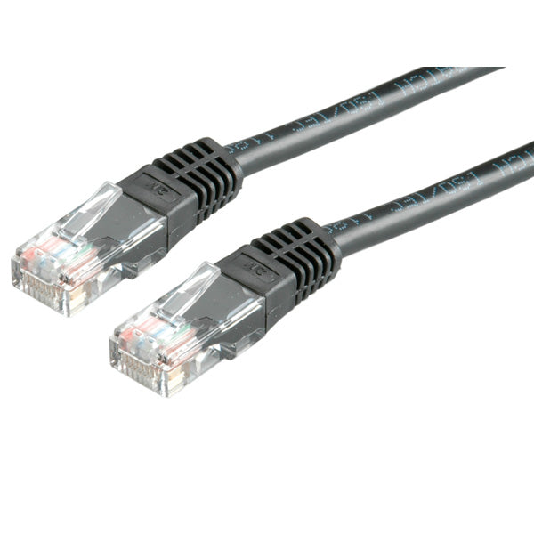 VALUE Patchkabel – Cat6 U/UTP, 2,0 m, Schwarz, RJ-45