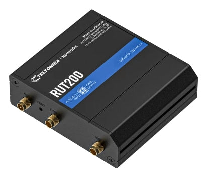 Teltonika RUT200 – LTE-Router, Wi-Fi 4, 2,4 GHz, 2× Fast Ethernet, Mini-SIM, Schwarz