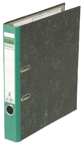 Elba rado Wolkenmarmor Ordner – für A4 – Rückenbreite 5 cm – Grün