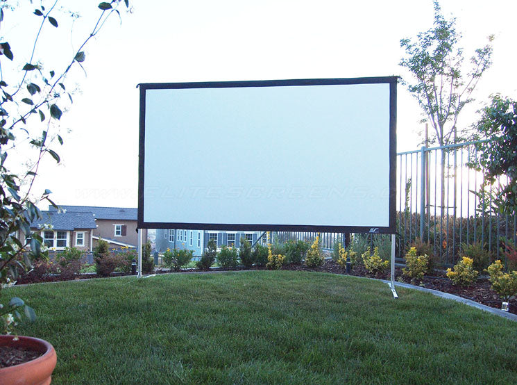 Elite Screens YARD MASTER 2 – Mobile Leinwand, 16:9, 223 × 124.9 cm (100"), weiss