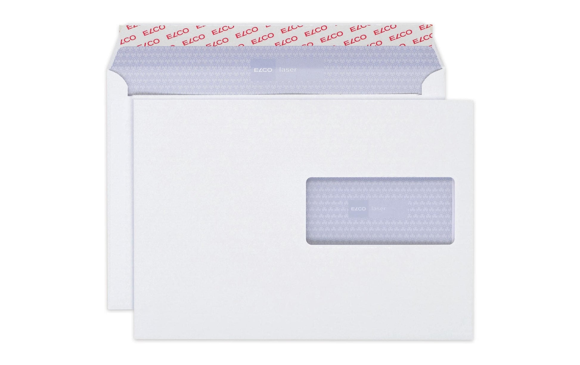 Elco Couvert C5, Fenster rechts, selbstklebend, hochweiss, 100 g/m², mit Innendruck – 100 Stk.
