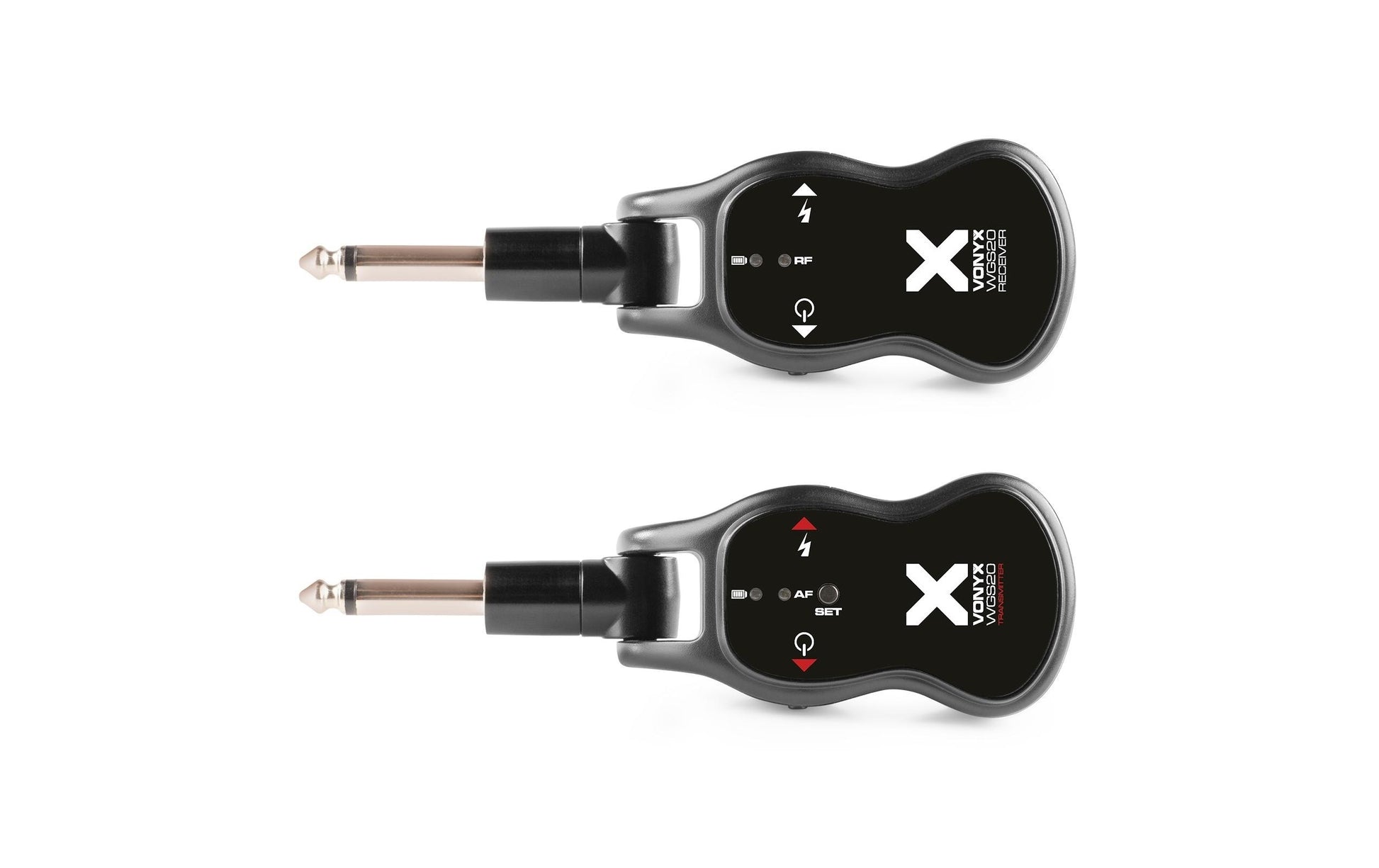 Vonyx WGS20 – Gitarren-Funksystem – für Gitarre – Digital – 863,2–864,8 MHz, 20 m – Schwarz – 3 h