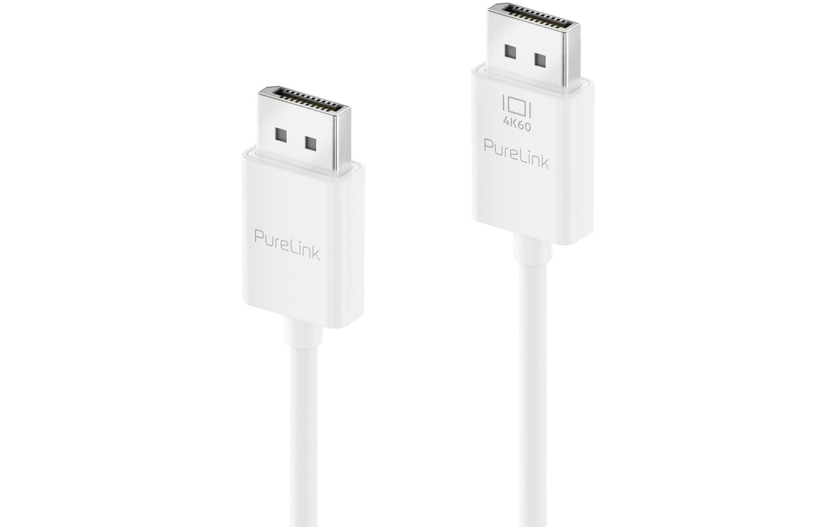 PureLink DisplayPort Kabel DP 1.2 4K 60 Hz – 1 m – Weiss