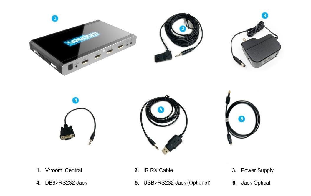 HDFury VRROOM 8K – HDMI-Matrix 4×2, 40 Gbit/s, EDID-Management, RS-232