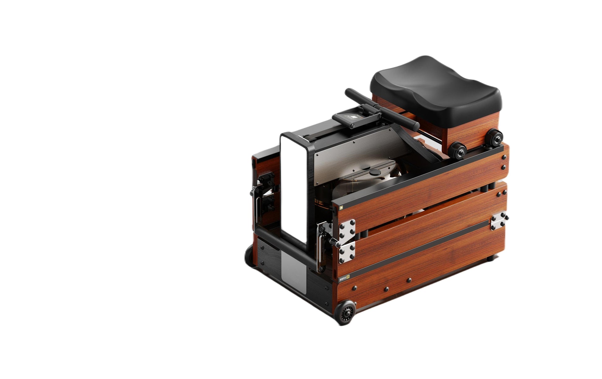 Kingsmith Rudergerät RMWR1F SA, 120 kg Belastbarkeit, Wasserwiderstand – Dunkelbraun, Esche