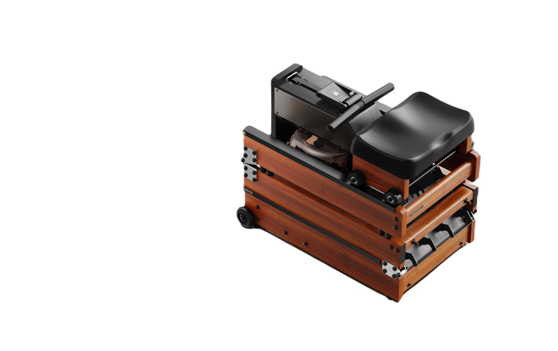 Kingsmith Rudergerät RMWR1F SA, 120 kg Belastbarkeit, Wasserwiderstand – Dunkelbraun, Esche