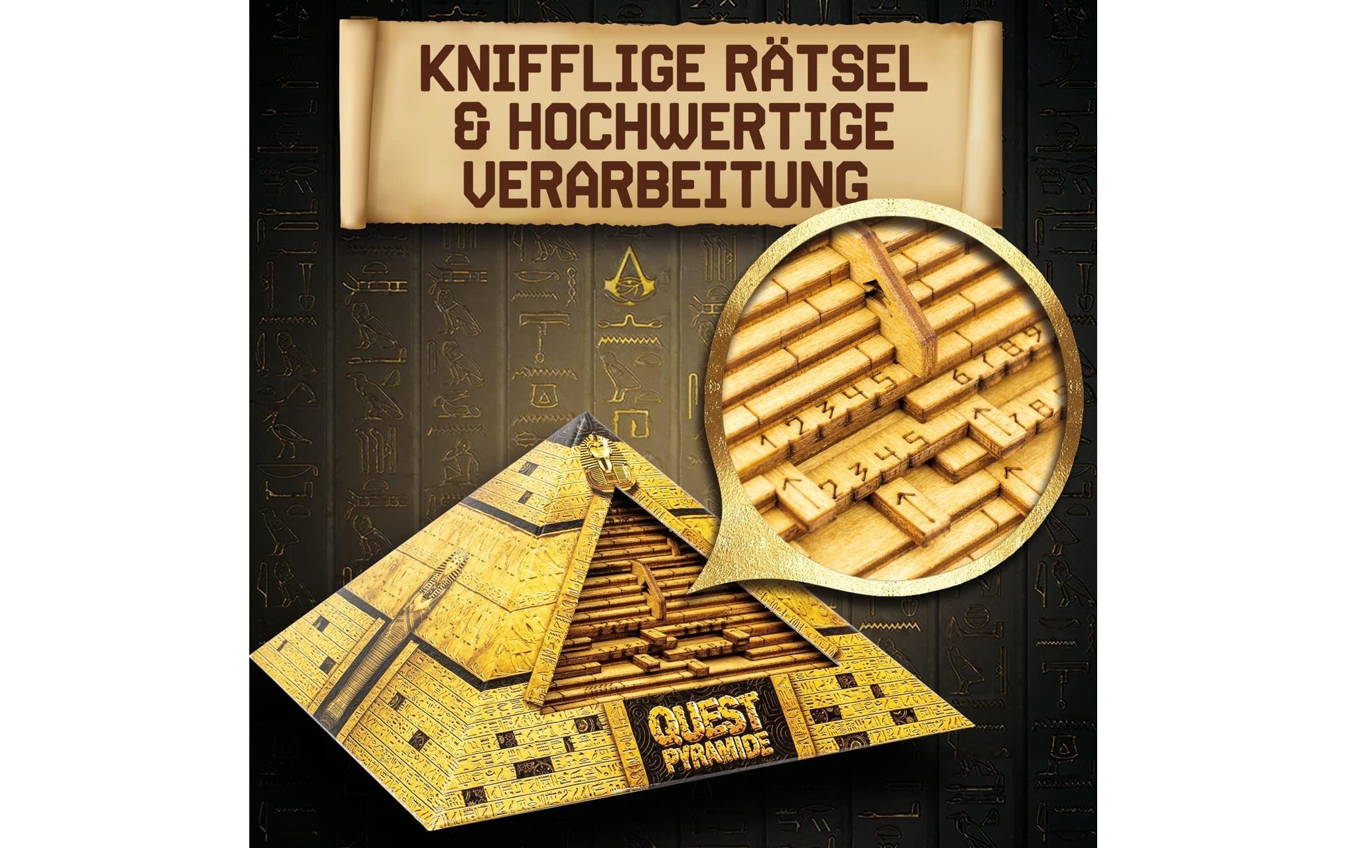 Escape welt Quest Pyramide – Logikspiel, 1–4 Spieler, ab 14 Jahren, 90 Min., DE