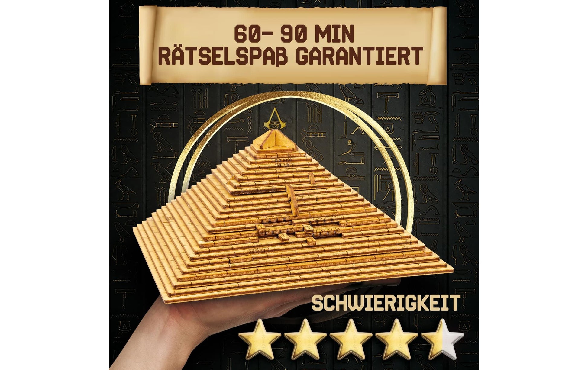 Escape welt Quest Pyramide – Logikspiel, 1–4 Spieler, ab 14 Jahren, 90 Min., DE