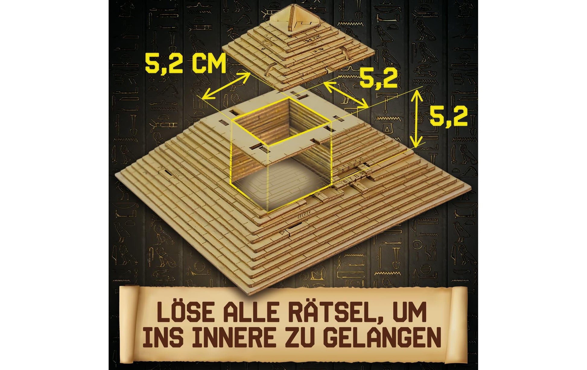Escape welt Quest Pyramide – Logikspiel, 1–4 Spieler, ab 14 Jahren, 90 Min., DE