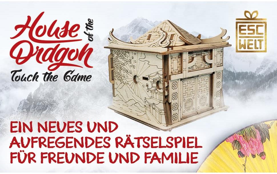 EscapeWelt House of the Dragon – Knobelbox, 1–4 Spieler, ab 14 Jahren, 90 Min., DE