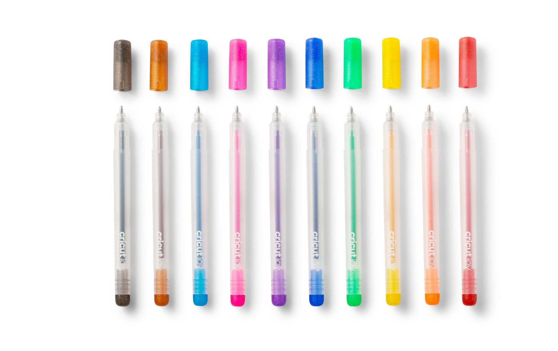 Cricut Glitzer-Gelschreiber 10er Etui – 10 Farben, 0,8 mm – für Cricut Joy