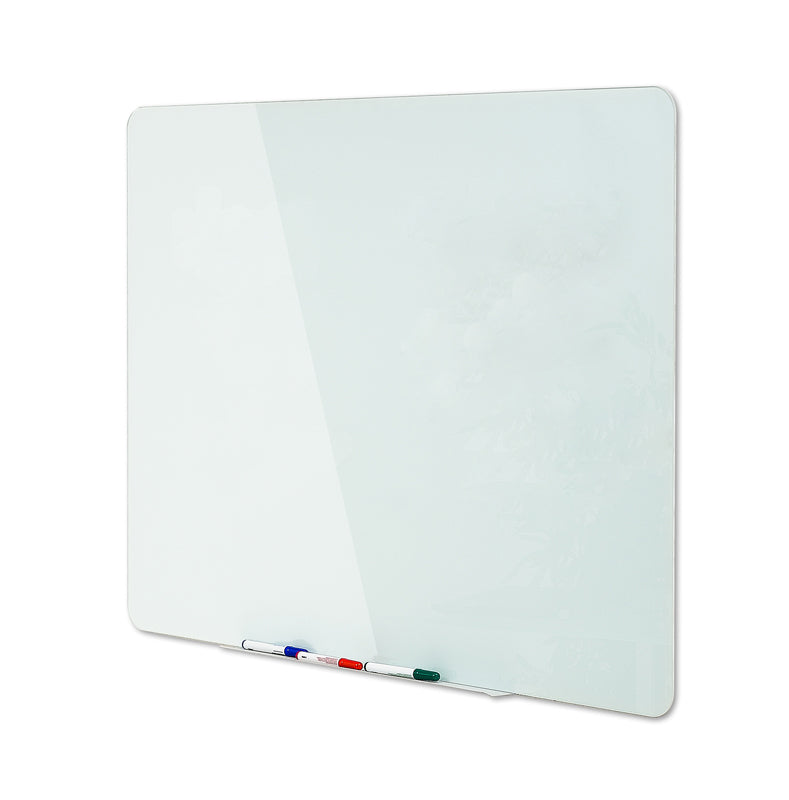 Bi-Office Whiteboard – 150 × 120 cm, Glas, magnetisch, inkl. Stiftablage