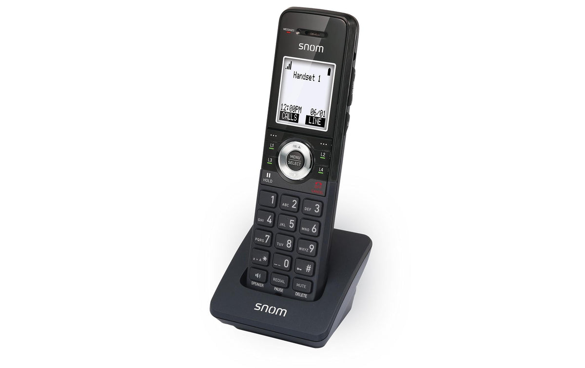 Snom M10 Handapparat mit Ladeschale – 195 g, 4,9 cm