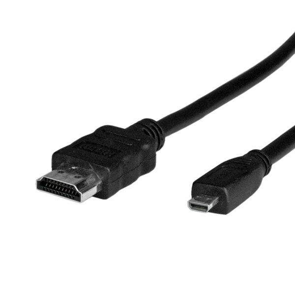 VALUE Micro-HDMI auf HDMI Kabel HDMI High Speed mit Ethernet 4K 30 Hz – 2 m – ARC, Ethernet