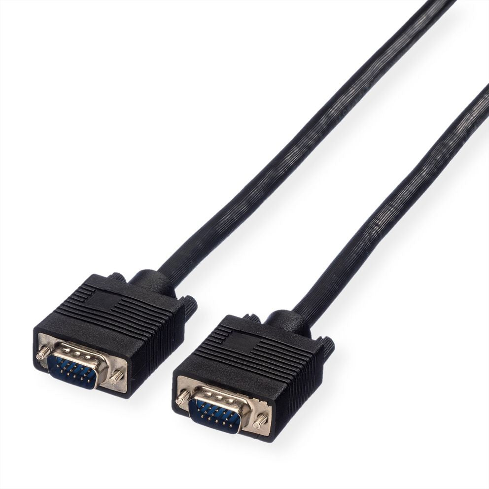 VALUE SVGA Kabel (HD15 M–M) – 6 m – verriegelbar