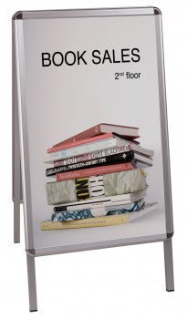 Bi-Office Plakatständer – Aluminiumrahmen, 461 × 884 mm