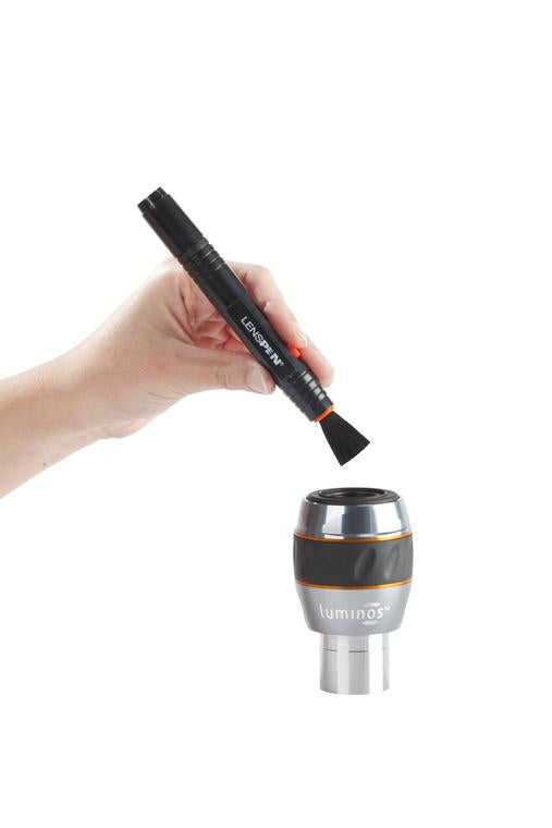 Celestron Reinigungsstift – mit Bürste – für Objektive, Glas – Schwarz