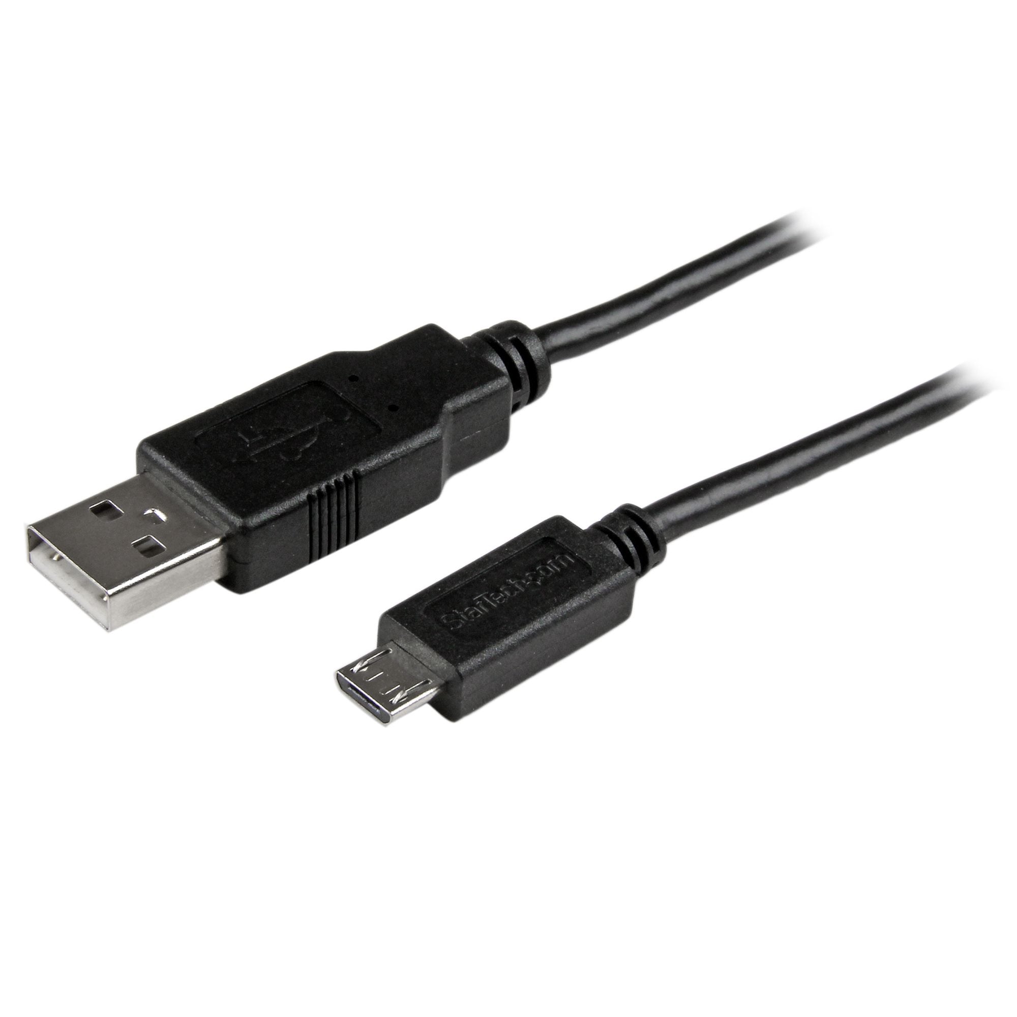 StarTech.com USB-A auf Micro-USB-B Kabel – USB 2.0 (480 Mbit/s) – 0,5 m – Schwarz – für Android-Geräte