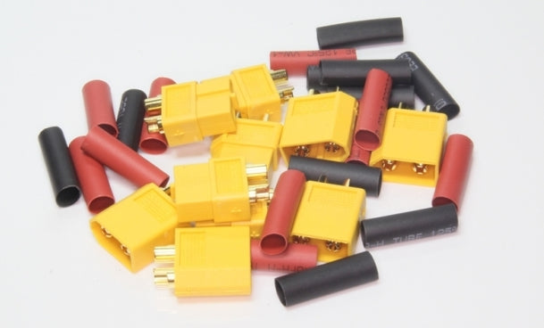 EP Product Adapterkabel, XT60 Stecker/Buchse, 5er-Pack – Schwarz/Rot/Gelb