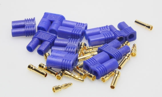 EP Product EC2 Stecker/Buchse, 5 Paar, Ø 2 mm – Blau/Gold