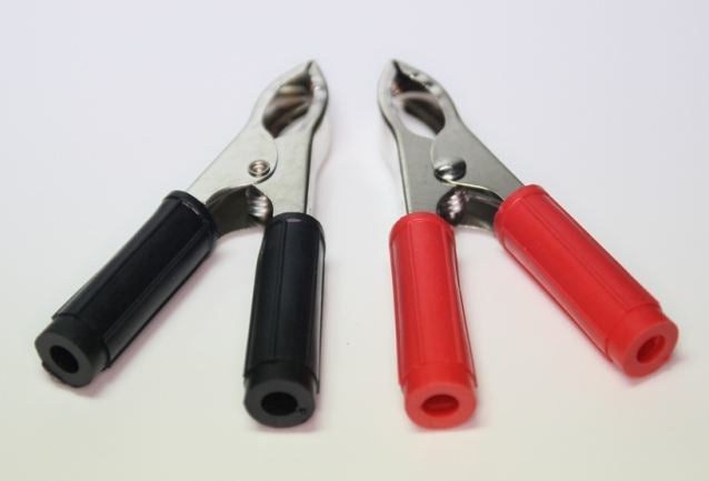 EP Product Klemmen – 4 mm, Rot/Schwarz, 2 Stück