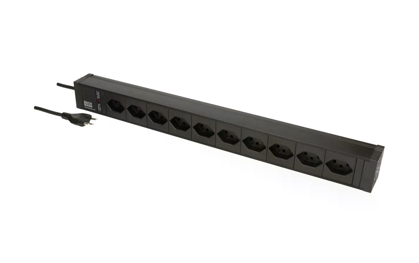 Bachmann Rack-PDU – Rack 1U, 10×T13, T13 Eingang, 2 m