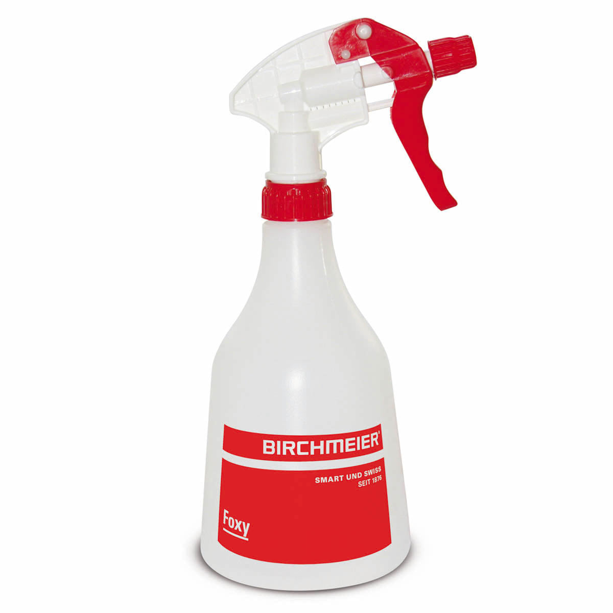 Birchmeier Handsprühgerät Foxy – 0,5 l, max. Arbeitsdruck 15 bar, Kunststoff, transparent, rot, weiss