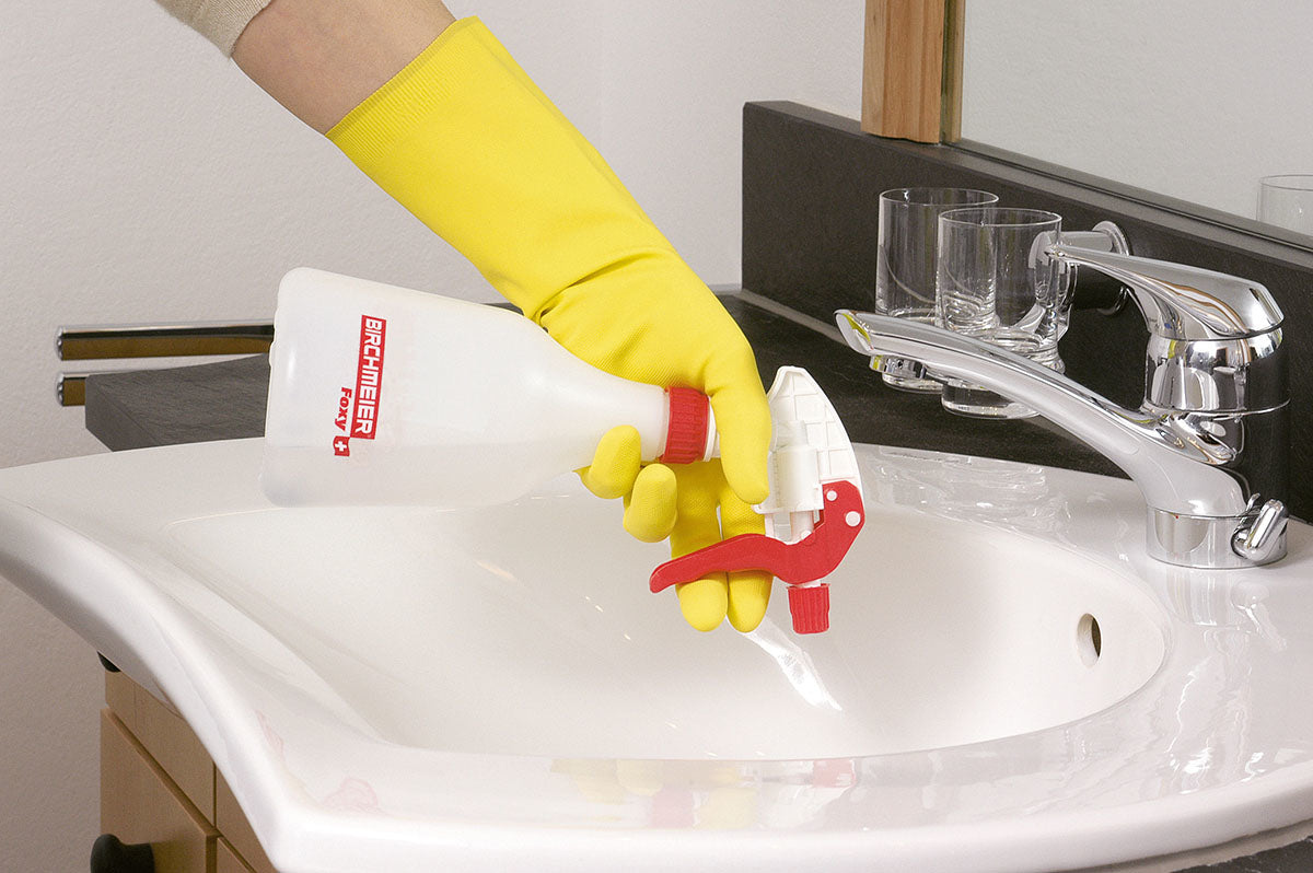 Birchmeier Handsprühgerät Foxy – 0,5 l, max. Arbeitsdruck 15 bar, Kunststoff, transparent, rot, weiss