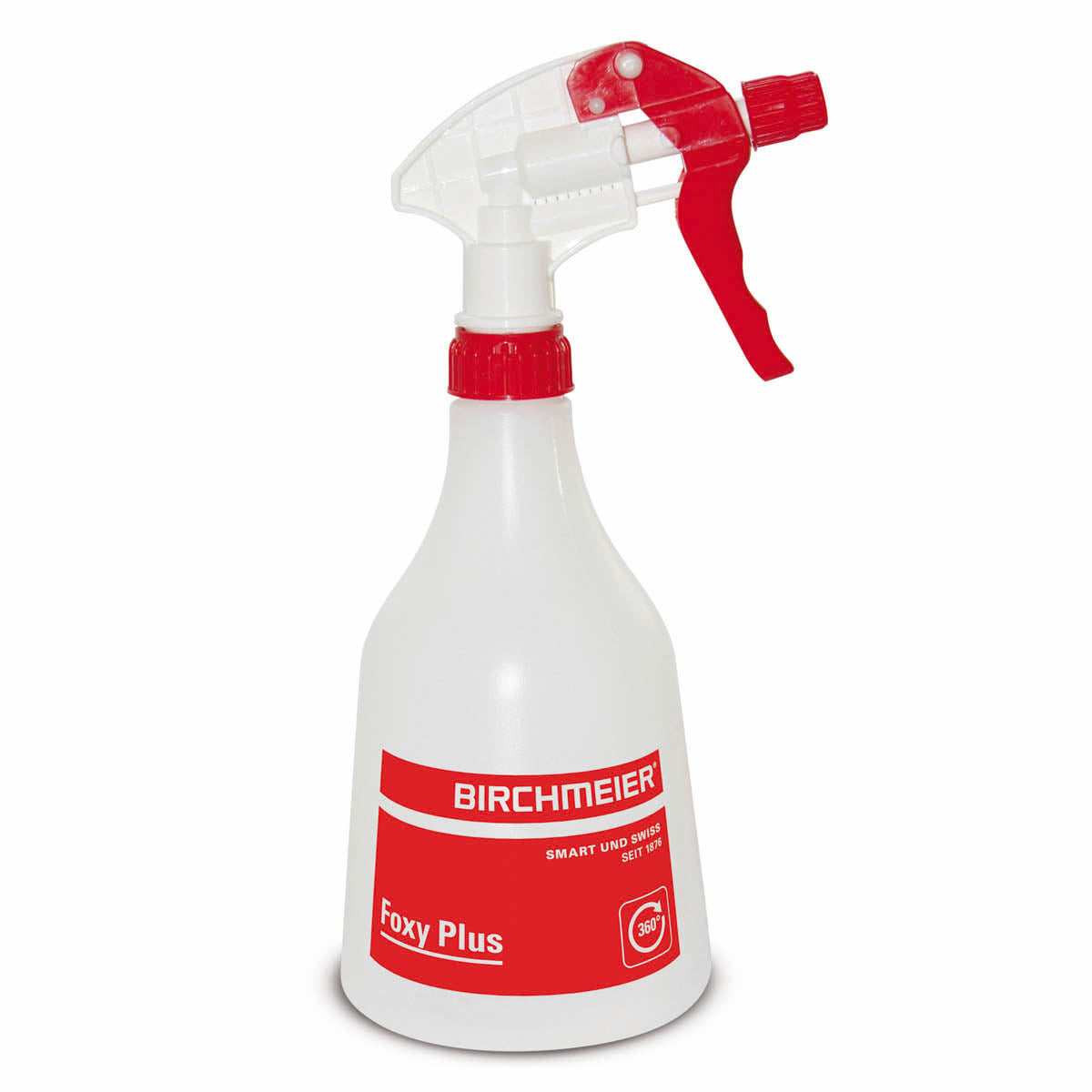 Birchmeier Drucksprüher Foxy Plus – 0,5 l – Kunststoff – Transparent/Rot/Weiss