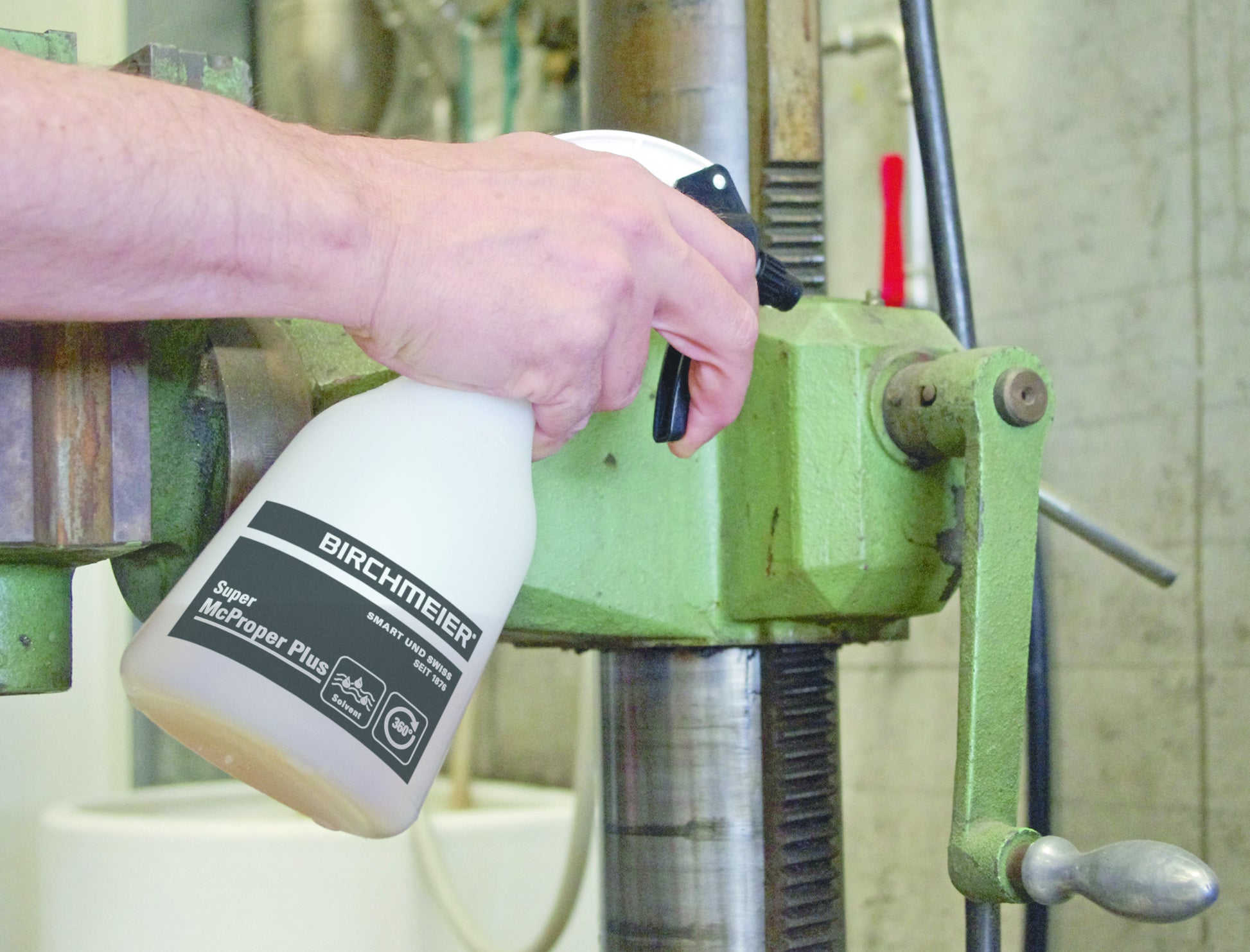 Birchmeier Drucksprüher Super McProper Plus – 0,5 l, Kunststoff, transparent, schwarz, weiss