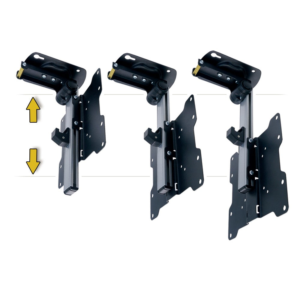 PureMounts PM-SLOPE-37 – Deckenhalterung, neigbar, für 23–37", VESA 75×75–200×200, bis 20 kg, silber