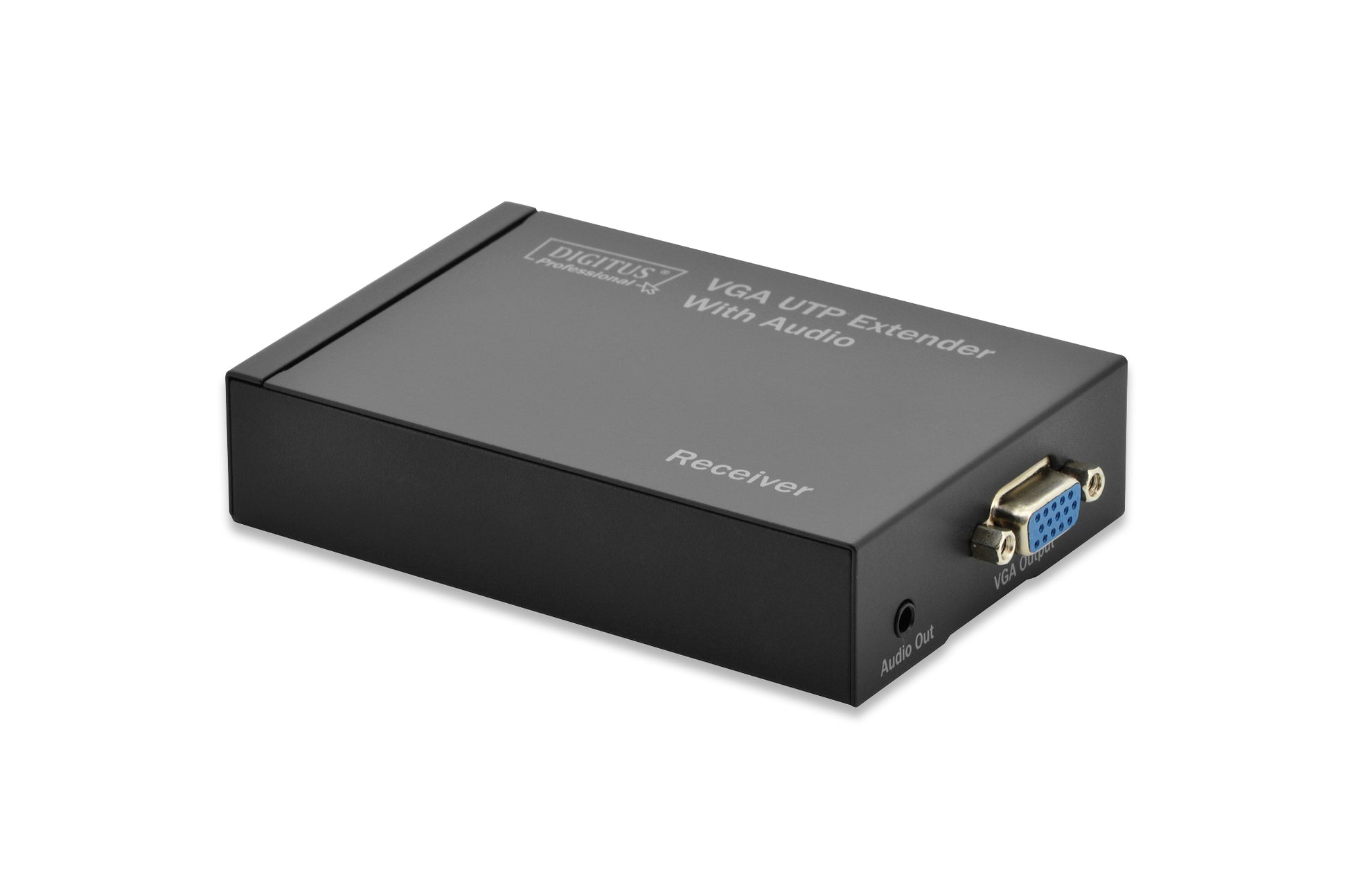 Digitus AV-Sender & Empfänger – 1920×1200, 300 m, Cat5, VGA (D-Sub), 3,5 mm – Schwarz