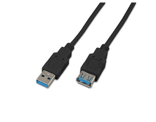 Wirewin USB-A Verlängerungskabel (Stecker auf Buchse) – USB 3.2 Gen 1 (5 Gbit/s) – 1,8 m – Schwarz