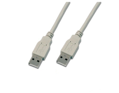 Wirewin USB-Kabel USB-A auf USB-A – USB 2.0 (480 Mbit/s) – 1 m – Grau