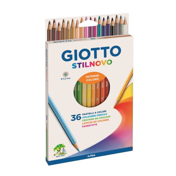 Giotto Stilnovo Buntstifte – 36 Farben, in Kartonetui