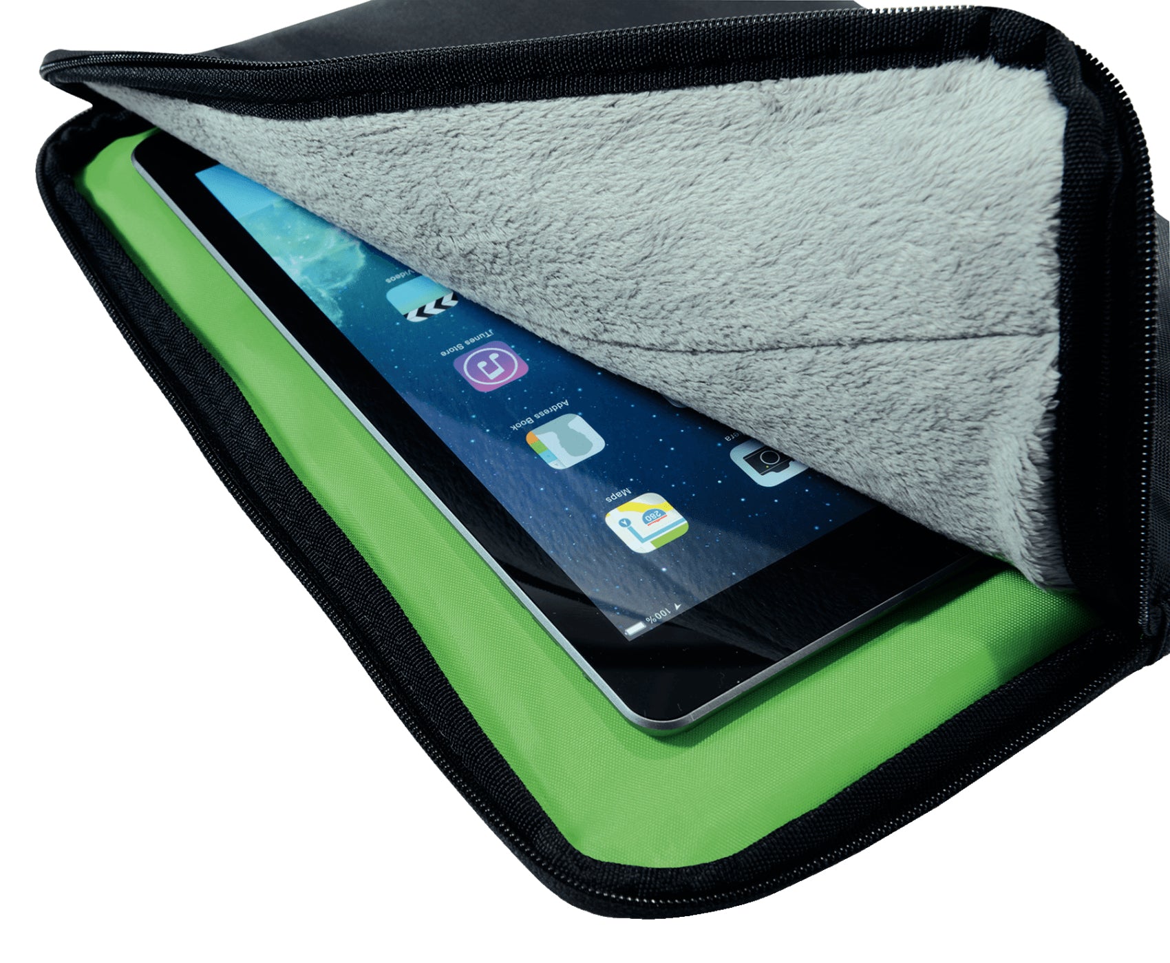 Leitz Komplette Tablet-Hülle für Tablets bis 10" – Schwarz/Grün