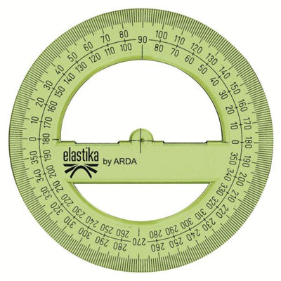 ARDA Winkelmesser 360° – Ø 12 cm – Kunststoff – Transparent