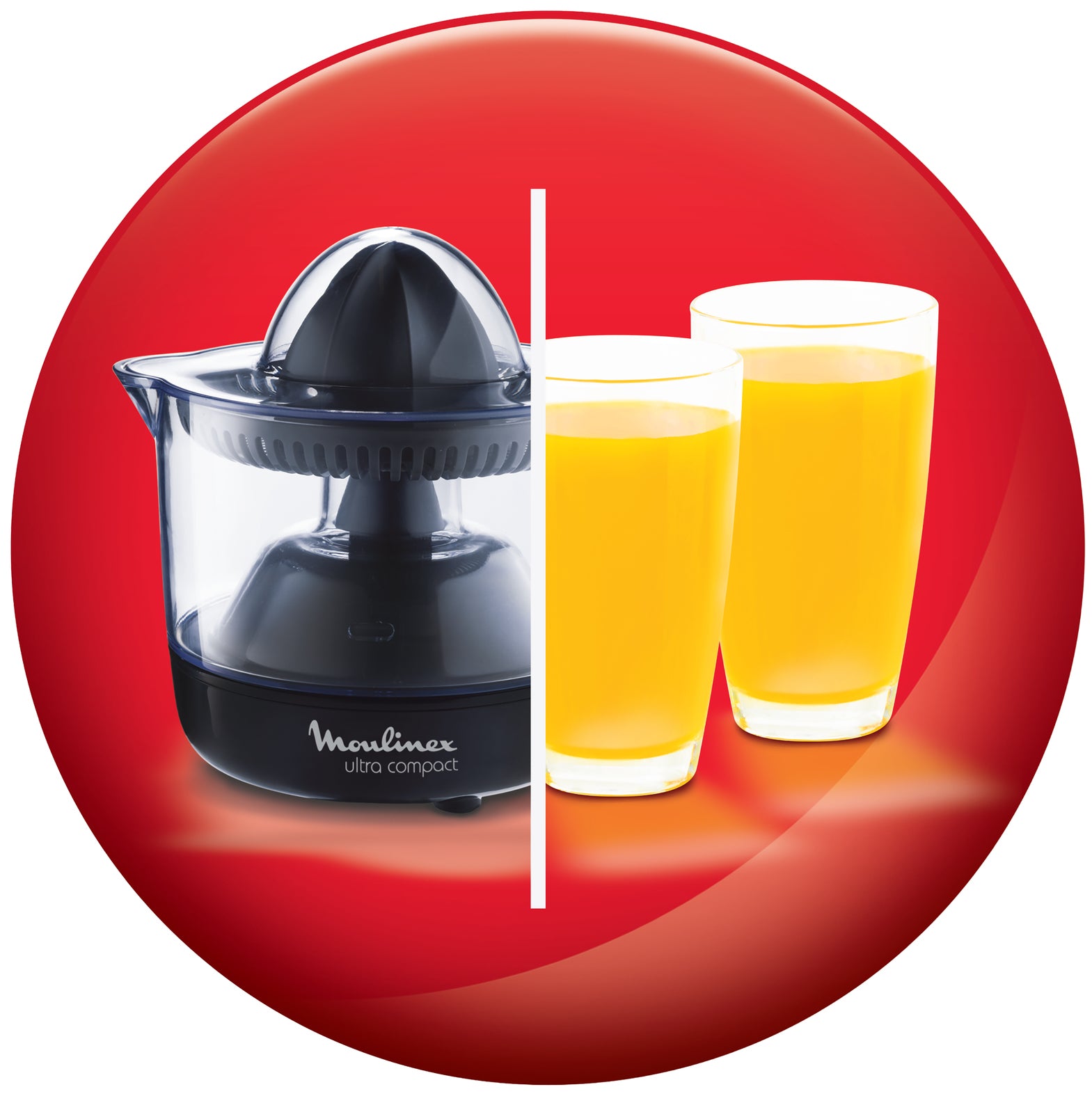 Moulinex Entsafter PC1208 – 0,45 l, 25 W, Kunststoff – Schwarz/Transparent