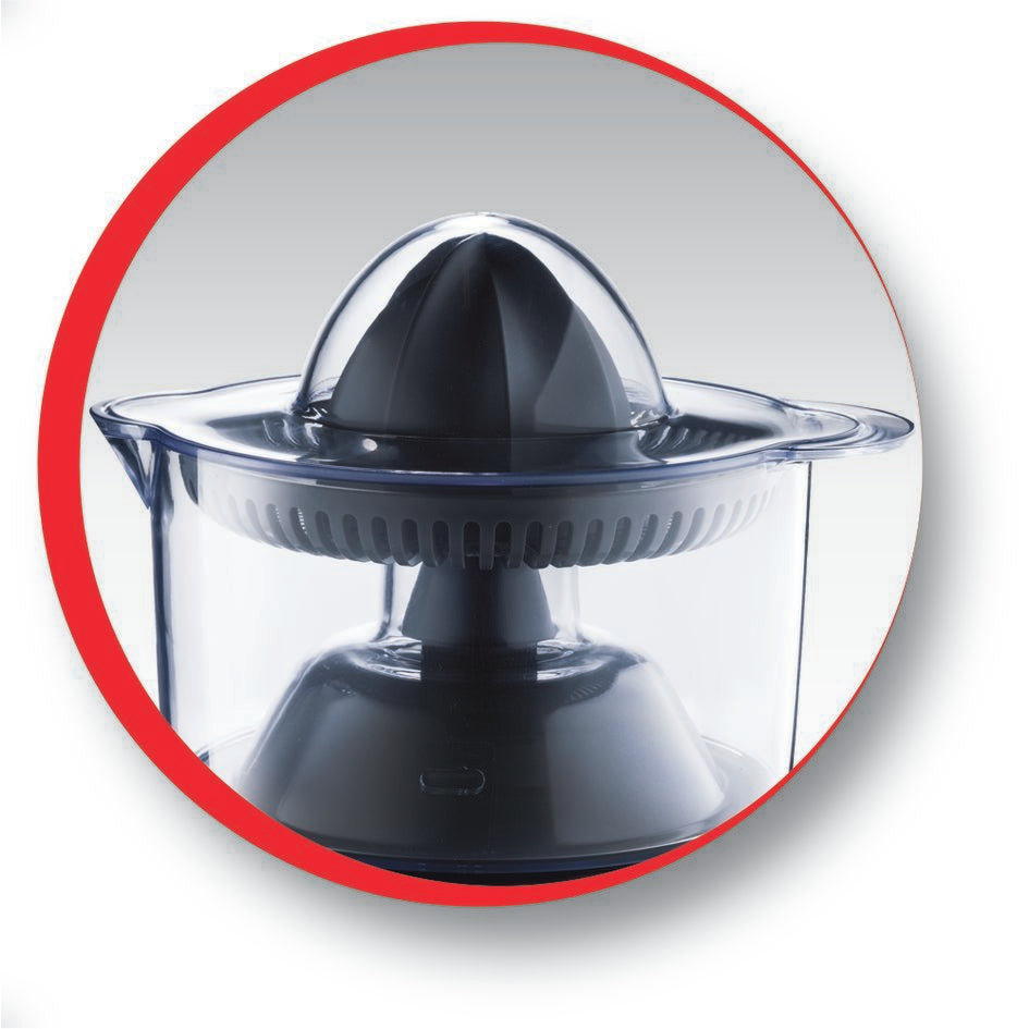 Moulinex Entsafter PC1208 – 0,45 l, 25 W, Kunststoff – Schwarz/Transparent